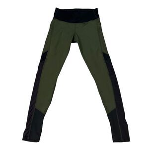 Adidas Leggings Women's Army Green Sports Workout Cropped Pants Size XS Women’s